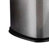12L Rectangular Trash Can Lidless Living Room Kitchen Office Stainless Steel Dustbin Trash Can V1294-YM0703-3118230032011