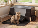 Pawz Cat Litter Box Stainless Steel Large Enclosed Odor Defensive High Sided PT1392-GY-AU