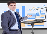 Mobile Laptop Tripod 11-16 Inch on Wheels 82-170cm Height Adjustable Projector Portable V985-LAPTOPTRIPOD