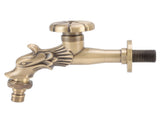 Antique Faucet G1/2 Engraved Brass Vintage Bronze Horse Shape Hanging Bathroom Sink Faucet Internal V1294-YM0523-3112220035511