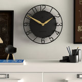 Newgate Time Traveller Wall Clock-Black V398-NG-TIMET-K