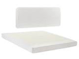 Artiss Queen Bed Frame Boucle Fabric Vacuum Compressed Beds Washable Cover No-Assembly BFRAME-FOAM-SOLIS-Q-WH