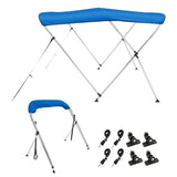 3 Bow Bimini Top Boat Cover, 900D Polyester Canopy with 1" Aluminum Alloy Frame, Waterproof and Sun V952-3GCYZYP6L616QR5XQV0