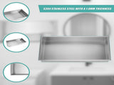 641 x 336 x 101mm Shower Niche Single Shelf Organizer No Tile Needed in Stainless Steel V63-900701