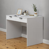 ODESSA DESK - WHITE - SLIM - PULL BLACK V164-ECS14T03B