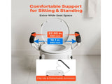Raised Toilet Seat with Arms, 136.1 kg Load Capacity, 3-Level Adjustable Height, Widened Commode V952-FSSFSJGMTZDDNO6QU001V0