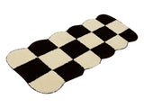 Runner Rug Black White Plaid Pattern Vintage Style Water Absorbent Stain Resistant Runner Carpet for V1294-YM0512-3117220256311