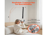 Trapeze Bar for Bed Mobility, Height-Adjustable Free Standing Trapeze Bar with 2 Wheels, 300LBS V952-CSDJLDXDJZGZ2TMM8V0