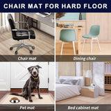 Office Chair Mat for Hard Wood Floors - 30"x48" Heavy Duty Anti-Slip Hardwood Floor Protector Rug V1258-DP02-C-1282