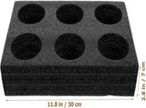 Petluno 6 Holes Takeout Beverage Cup Trays, Hot Cold Drinks Fixing Holders, Foam Coffee Carrier, V1259-DP01-A-1763