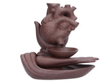Ceramic Incense Burner Waterfall Backflow Incense Holder Ornament for Home Bedroom Office Sauna SPA V1294-YM0523-3115210230911
