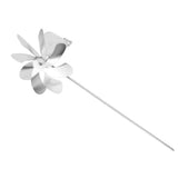 360 Degree Rotation Swivel Weathervane Stainless Steel Windmill Weather Vane for Outdoor Yard V1294-YM0706-3111230248411