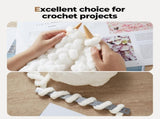 Chunky Yarn for Hand Knitting Soft Jumbo Bulky Fluffy Yarn for Crocheting Blanket Scarf DIY 8 Pack V1258-DP02-C-1322