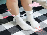 4 Pair Couple Holding Hands,Funny Magnetic Suction 3D Doll,Unisex Mid-Tube,Novelty V1259-DP01-A-3034
