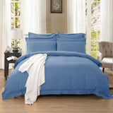 1000TC Tailored Super King Size Quilt/Duvet Cover Set - Greyish Blue V493-SK-18