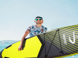Inflatable vertical paddle set for water sports and surfing-including air pump, paddle, rope, V1102-HYJB002