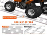 Aluminum Ramps, 1250lbs, Straight Ramp with Treads and Load Straps, Portable Loading Ramp for V952-ZZZ1250781222PF5MV0