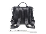 Convertible Leather Backpack Purse For Women Large Fashion Designer Ladies Shoulder Bag Travel Bag V1192-AZ-W-10071