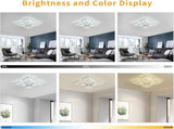 Modern LED Ceiling Light Dimmable with Remote Control V178-21281