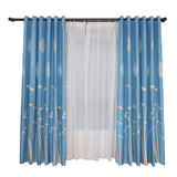 Polyester Window Curtain Shade Bedroom Living Room Kitchen Decor V1294-YM0901-JY25330-01