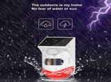 Outdoor Solar Motion Sensor Alarm Outdoor Solar Powered Wireless Security Alarm with Sound and Light V1237-ZY-715-333