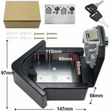 Wall Mounted Key Box With Digital Code & Emergency Keys, Large Key Box Xl Size Outdoor Key V1188-MS-227-2305