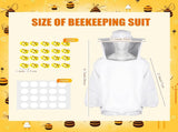 41 Pcs Halloween Beekeeper Costume Set Include 1 Beekeeper Set 20 Felt Bee 20 Round Tape for V1258-DP02-C-2225