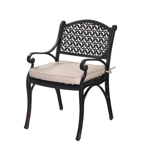 Cherise Cast Aluminium Chairs with Cushions V231-CAC-05 BRZ 1 PAIR