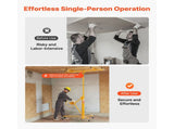 3353mm Drywall Lift, Heavy-Duty 68 kg Sheetrock Hoist with Adjustable Telescoping Arm, Lockable V952-SPSJJHS95FT1QDU00001V0