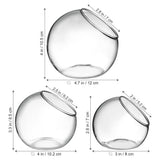 3Pcs Glass Plant Terrarium Containers for Desktop and Garden Use V1370-AZ4-14710