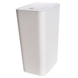 Bathroom Trash Basket White Plastic Waste Storage Household Users Home Organization 1Pack V1192-AZ-W-29101