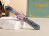 Handmade Crystal Wand Natural Stone Scepter Raw Gemstone Magic Wand Healing Tool Green Fluorite star V1178-0500-QZLYX