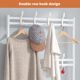 Shoe Rack Storage Cabinet Coat Hat Stand Metal Shelves 12 Pairs White 60CM V201-QHGMMOREONE027