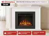 Dimplex 2kW Mini Mantle Embassy Suite Electric Fireplace with Optiflame ESY16-AU