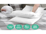 Giselle Bedding 4 Pack Bed Pillow Family Hotel 50X90CM PILLOW-MICRO-2M2F-K
