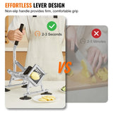 Commercial Vegetable Slicer, 1/2 inch Fruit Slicer, Stainless Steel and Aluminum Alloy Vegetable V952-FQQPJWS316INZRLGOV0