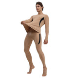 Men Thermal Underwear Set Tight Fit Warm Long Johns Long Sleeve Shirts Thermal Base Layer Set for V1294-YM0901-3117240268313