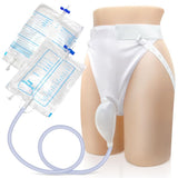 Men's Wearable Urinal System for Elderly Men Age 80 - Portable Silicone Urine Collector with V1192-AZ-W-28224