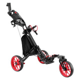 Everfit Golf Buggy Foldable Trolley Golf Cart Swivel Wheel Umbrella Bottle Stand GOLF-A-BUGGY-3-SW-RD