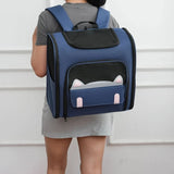 Out & About with Your Furry Friend Cat-Ear Breathable Backpack, Perfect for Cats & Dogs up to V1385-CWB-WU-927-007