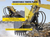 Hydraulic Backhoe, 45.7cm 1.27cm Thickness Heavy Duty Excavator, Black Steel Weld On V952-FCMZ18INDYYYG12MMV0