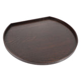 Dark Brown Wooden Serving Tray for Storage with Large Capacity and Stylish Texture V1370-AZ4-19876