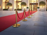 4 x Queue Barriers 3 Ropes Exhibition Crowd Control Bollards V63-844481