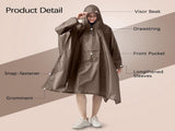 Reusable Waterproof Rain Poncho V1237-ZY-908-216
