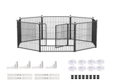 32"8 Panel Pet Dog Playpen Cage Enclosure Exercise Cat Puppy Metal Fence AU V201-W13559014