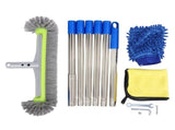 Swimming Pool Brush with Pole Round Scrub Brushes Pool Wall Tile Brush for Home Hotel Green V1294-YM0901-3111260006012
