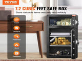 Double Doors 7.2 cu.ft Safe Box with Key Lock & Password, Safe Lock Box with Fireproof Bag, Key V952-LMBXXLS782CUWAFUQV9