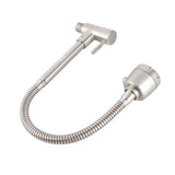 Sink Faucet G1/2 In 360&deg Swivel Wall Mounted Stainless Steel Single Handle Faucet for Kitchen V1294-YM0901-H34417US