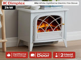 Dimplex 2kW Ritz White Optiflame Portable Electric Fire Stove RITZ20W