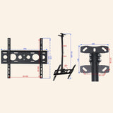 Adjustable Single Screen Tv Wall / Ceiling Mount - 32-70 Inch 0.5-3M Range PRL-4313TS